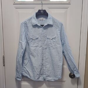 Calvin Klein Light Blue Casual Button Down Shirt